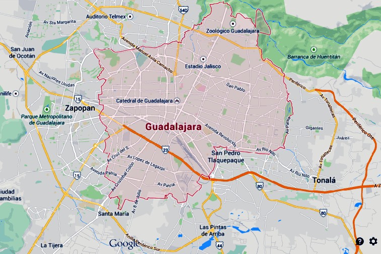 Guadalajara Mapa